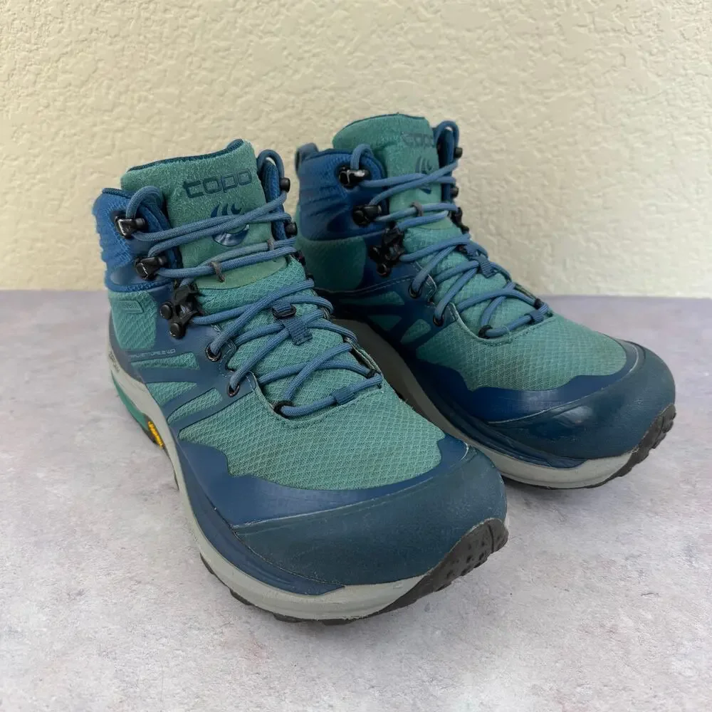 Topo Athletic Boots Womens 9.5 Trailventure 2 WP Blue Hiking Replacement Insoles